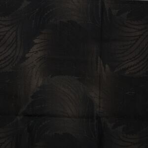 Large Black Brown Leaf Print | Daiwabo Selection | E. E. Schenck Comp. |1/2 YD